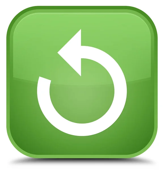 Refresh arrow icon special soft green square button — Stock Photo, Image