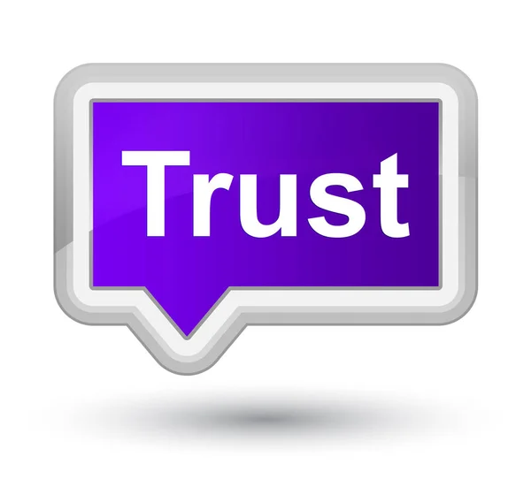 Trust prime purple banner button — Stock Photo, Image