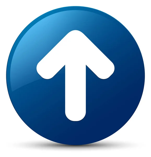 Carregar ícone de seta azul botão redondo — Fotografia de Stock