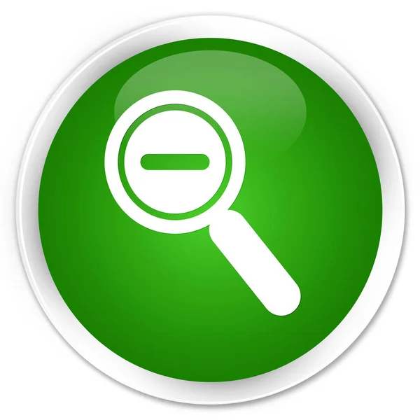 Zoom ícone prémio botão redondo verde — Fotografia de Stock