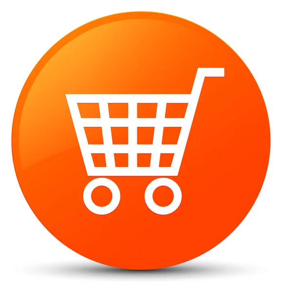 E-Commerce-Symbol orange runde Taste — Stockfoto