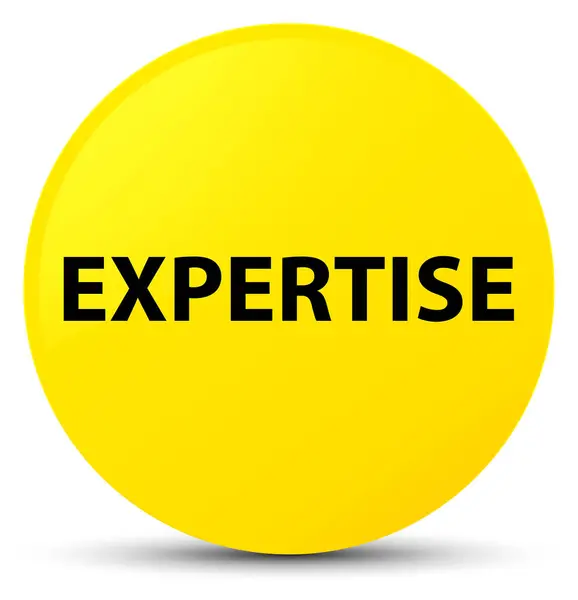 Expertise yellow round button — Stock Photo, Image