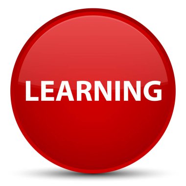 Özel kırmızı yuvarlak düğmeye öğrenme