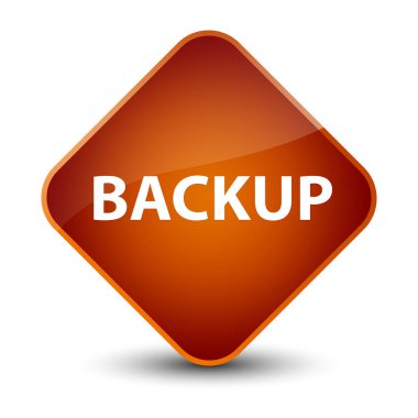 Yedek zarif kahverengi elmas düğmesi