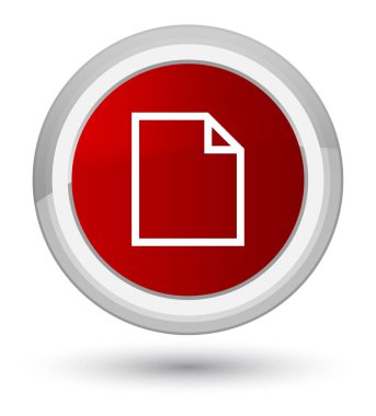 Boş sayfa simge ilk kırmızı yuvarlak düğmesi