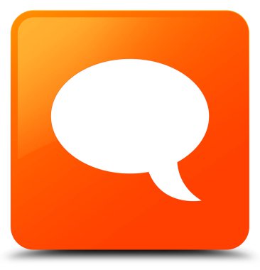 Sohbet simgesi turuncu kare düğme