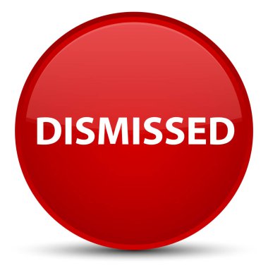 Özel kırmızı yuvarlak düğmeye reddetti