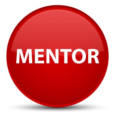 Akıl hocası özel kırmızı yuvarlak düğmesi