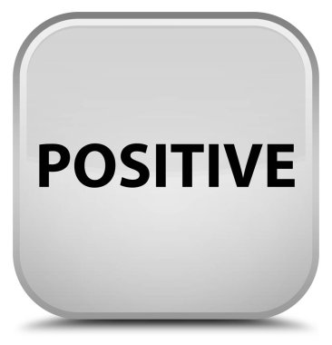 Pozitif özel beyaz kare düğme