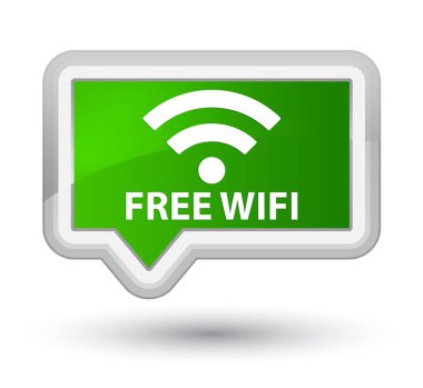 Ücretsiz Wi-Fi baş yeşil bayrak düğmesini
