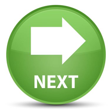 Sonraki özel yumuşak yeşil yuvarlak düğmesi