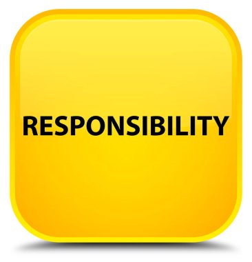 Sorumluluk özel sarı kare düğme