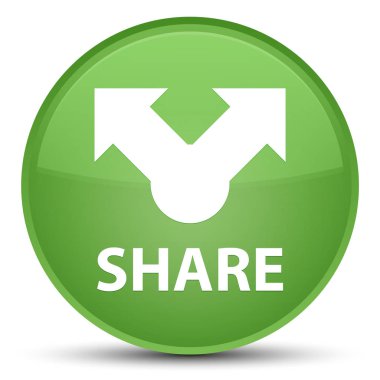 Özel yumuşak yeşil yuvarlak düğmeyi paylaşır