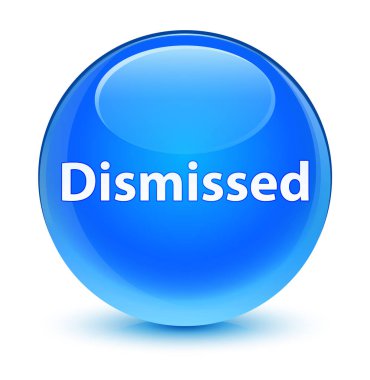 Camsı camgöbeği mavi yuvarlak düğmesini reddetti