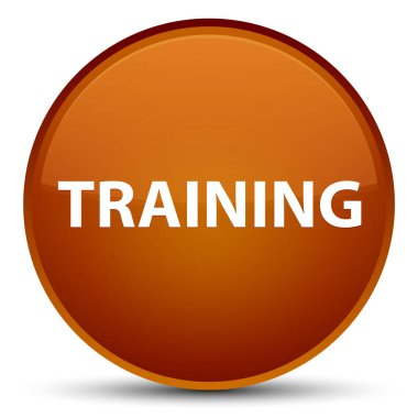 Eğitim özel kahverengi yuvarlak düğmesi