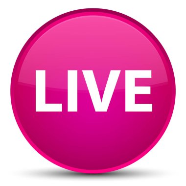 Canlı özel pembe yuvarlak düğmesi