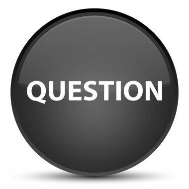 Soru özel siyah yuvarlak düğmesi