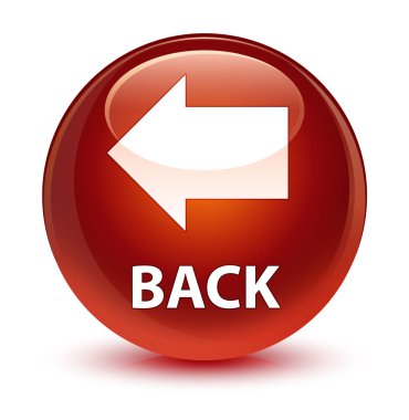 Geri camsı kahverengi yuvarlak düğmesi