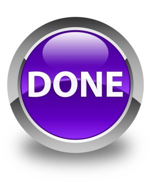 Parlak mor yuvarlak düğme yapılır