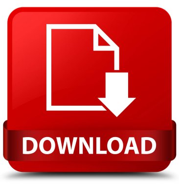 (Belge simgesi) kırmızı kare düğmesini kırmızı kurdele orta indir