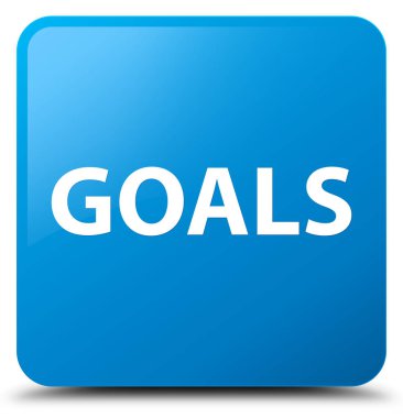 Gol camgöbeği mavi kare düğme