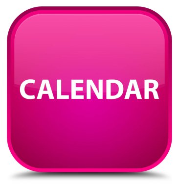 Takvim özel pembe kare düğme