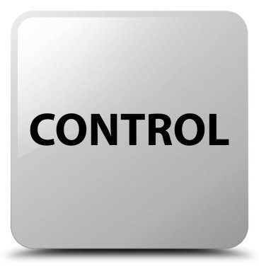 Denetim beyaz kare düğme