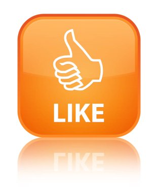 Özel turuncu kare düğmesinin