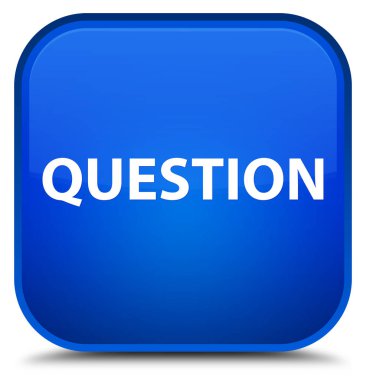 Soru özel mavi kare düğme