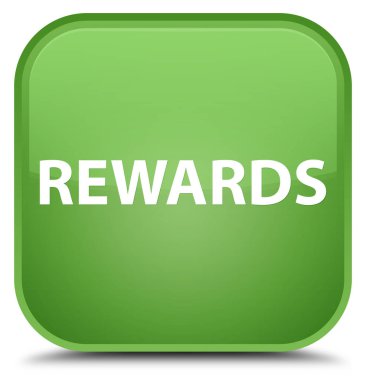 Ödüller özel yumuşak yeşil kare düğme