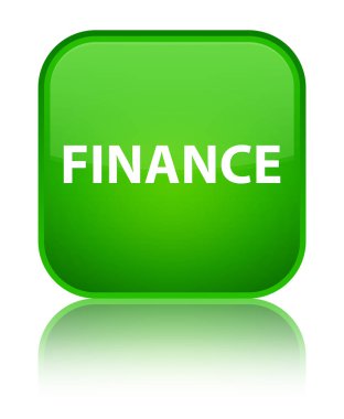 Finans özel yeşil kare düğme