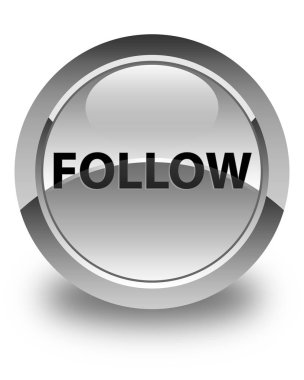 Parlak düğme beyaz izleyin