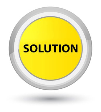 Çözüm baş sarı yuvarlak düğmesi