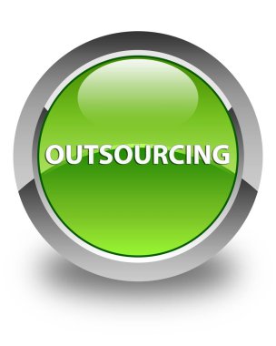 Dış kaynak parlak yeşil yuvarlak düğme