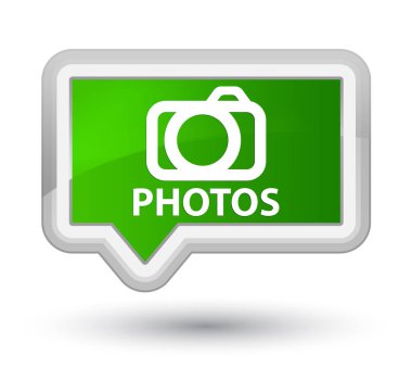 Fotoğraflar (kamera simgesi) asal yeşil bayrak düğmesini