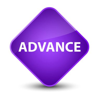 Önceden zarif mor elmas düğmesi