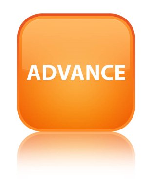 Önceden özel turuncu kare düğme