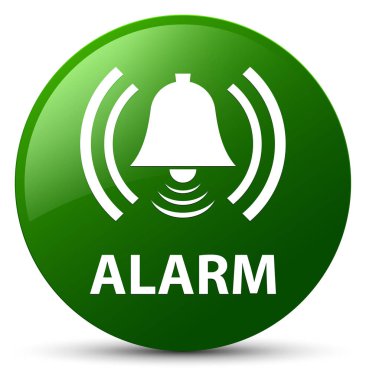 Alarm (zil simgesini) yeşil yuvarlak düğmesi