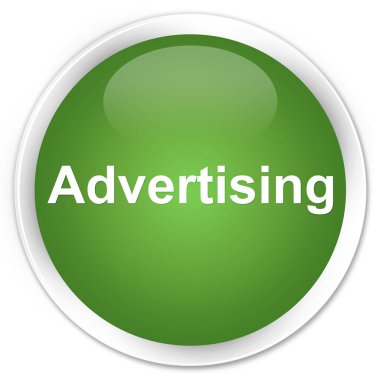 Reklam sigorta primi yumuşak yeşil yuvarlak düğmesi