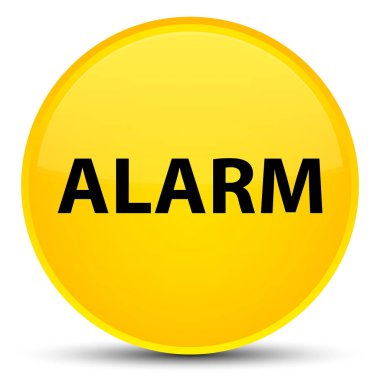 Alarm özel sarı yuvarlak düğmesi