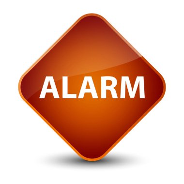 Alarm zarif kahverengi elmas düğmesi