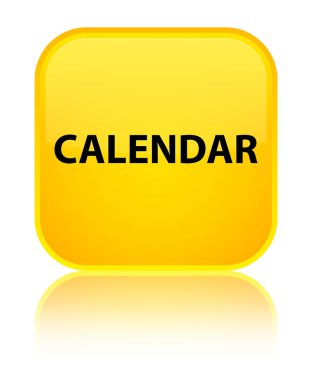 Takvim özel sarı kare düğme