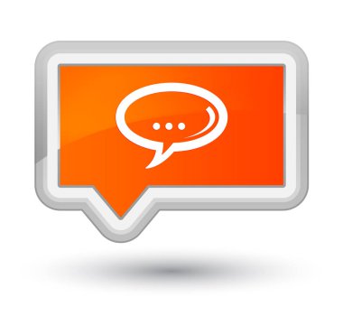 Sohbet simgesi Başbakan turuncu bayrak düğmesini