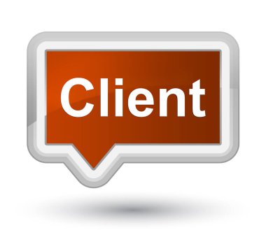 İstemci ilk kahverengi banner buton