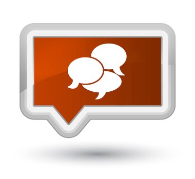 Yorum kutsal kişilerin resmi ana kahverengi afiş düğme