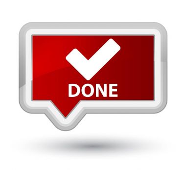 (Simge doğrulama) asal Kızıl bayrak düğmesini