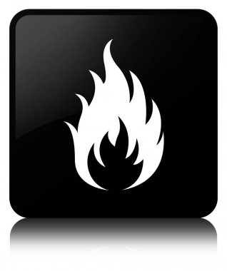 Yangın kutsal kişilerin resmi siyah kare düğme