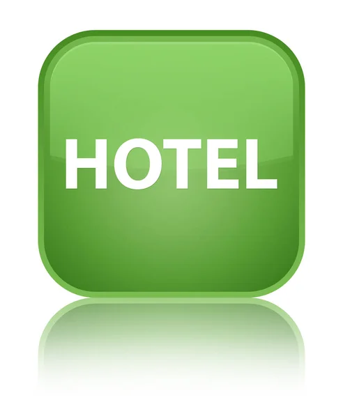 Hotel speciale zachte groene vierkante knop — Stockfoto