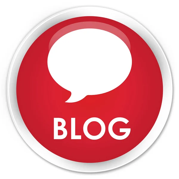 Blog (gesprek pictogram) premie rode ronde knop — Stockfoto