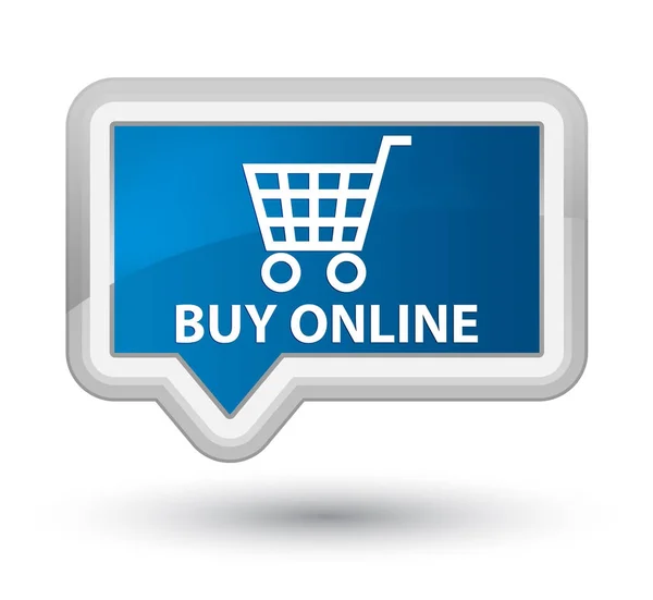 Αγοράστε online προνομιακή μπλε banner κουμπί — Φωτογραφία Αρχείου